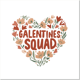 Cute Galentine's Day Squad Gang Girls Valentine 2024 Funny Posters and Art